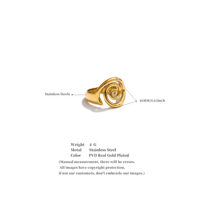 Seashell Spiral Ring