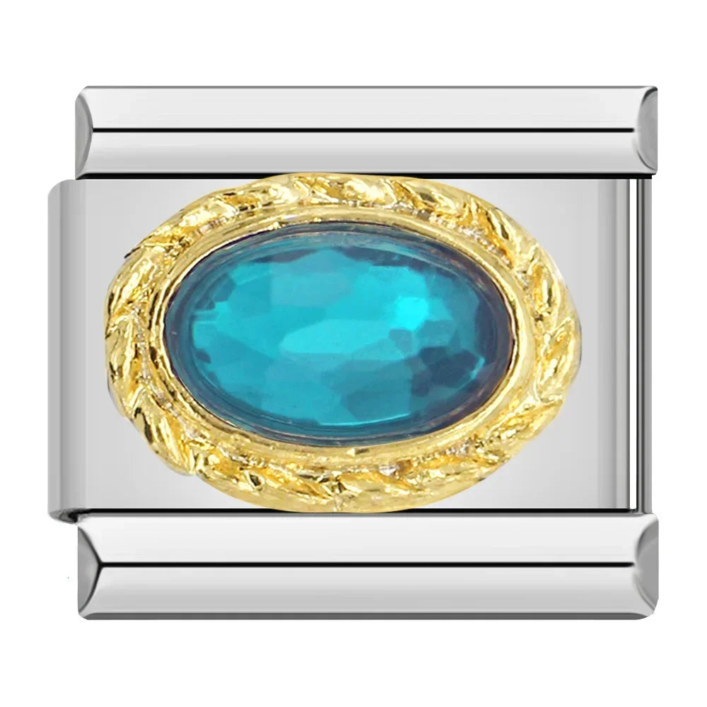 Royal Aquamarine Resin - Silver Charm