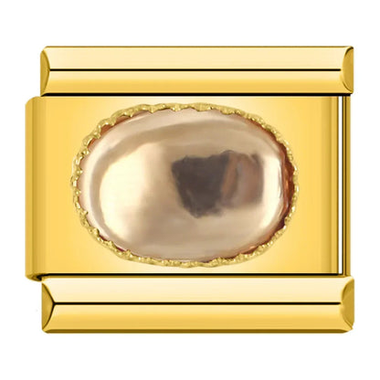 Elegant Champagne Resin - Gold Charm - Charmris