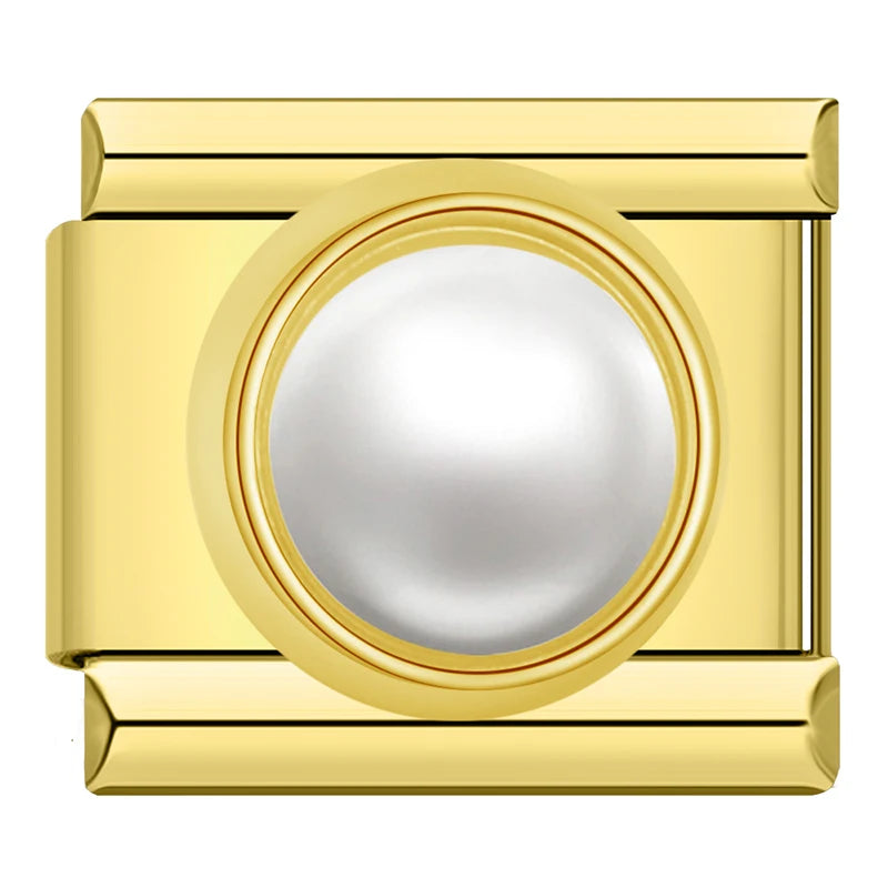 Elegant Pearl - Gold Charm - Charmris
