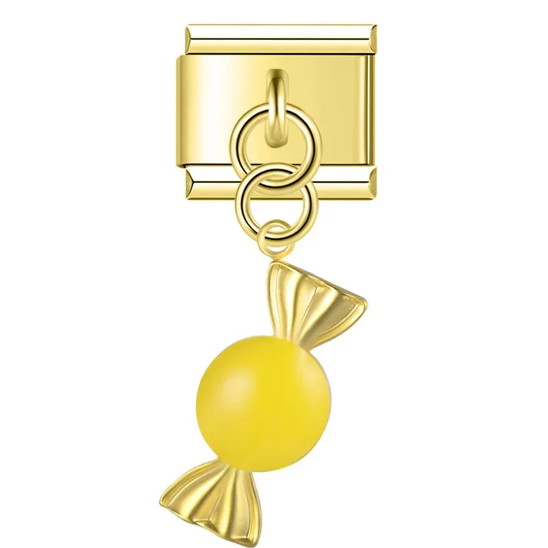 Lemon Candy - Gold Pendant Charm