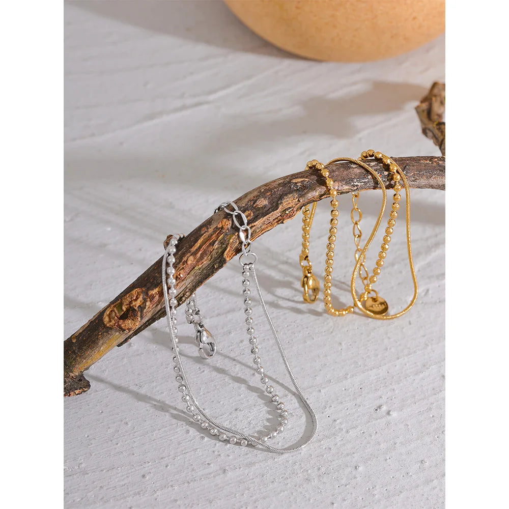 Coastal Double Layer Chain Bracelet