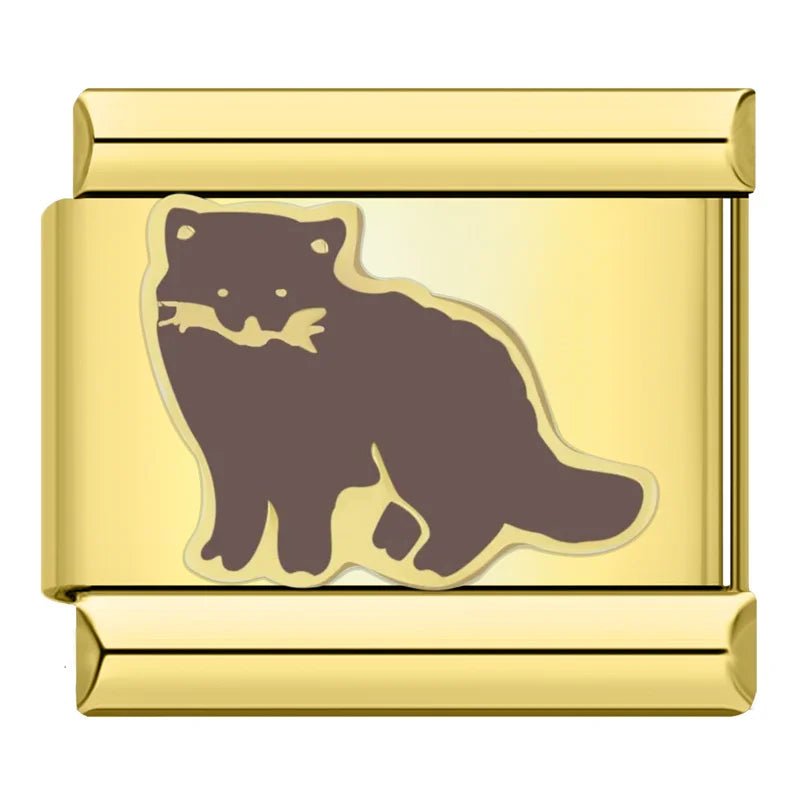 Black Fox - Gold Charm - Charmris