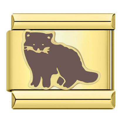 Black Fox - Gold Charm - Charmris