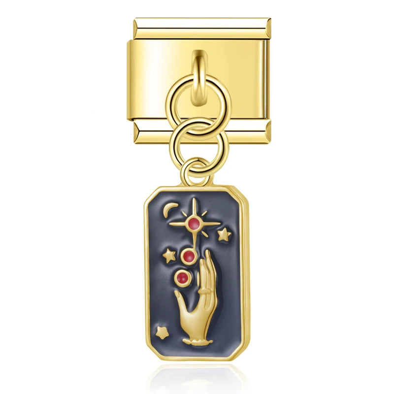 Mystic Hand of Fate – Gold Pendant Charm - Charmris