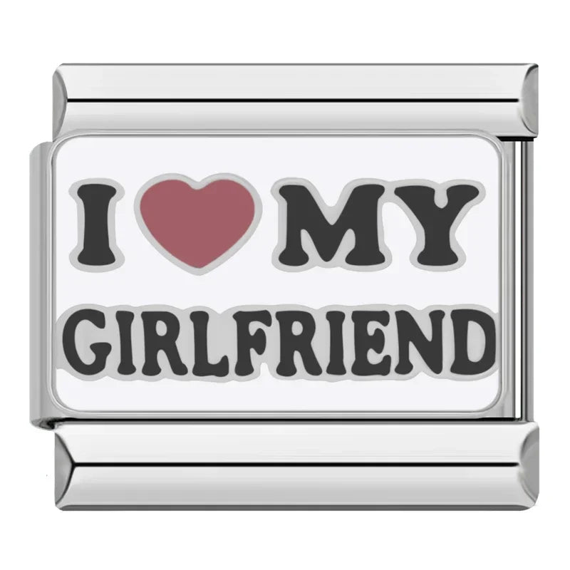 I Love my Girlfriend - Silver Charm - Charmris