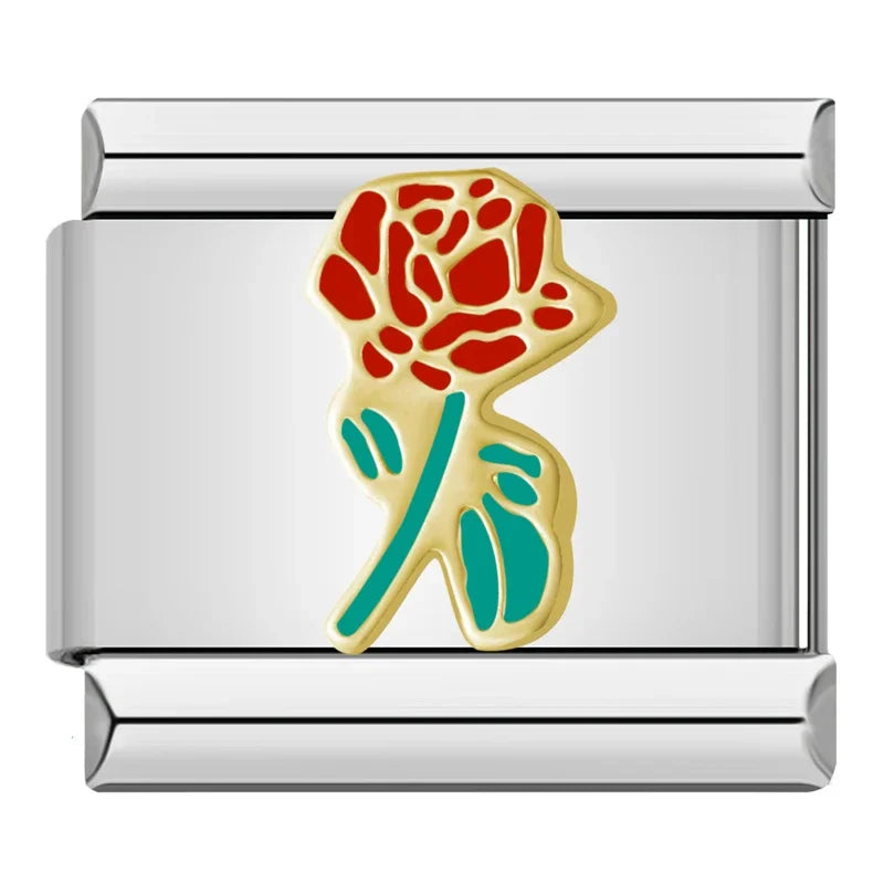Rose Branch  - Silver Charm - Charmris