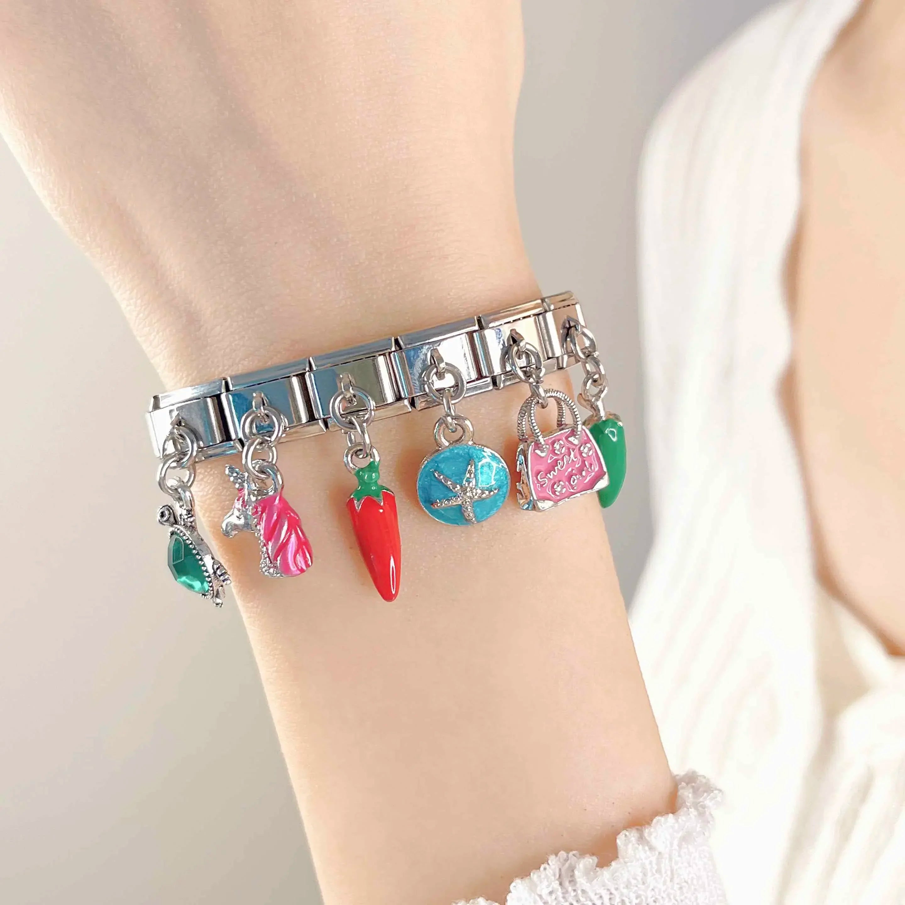 Unicorn - Silver Pendant Charm