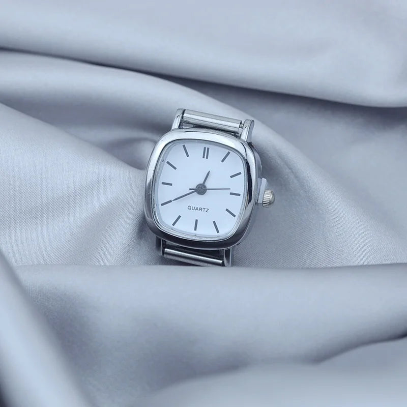 White Elegance Square Watches - Charmris