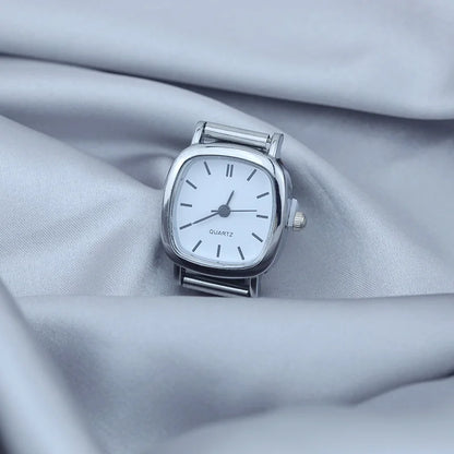 White Elegance Square Watches - Charmris