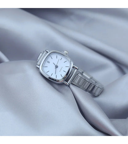 White Elegance Square Watches - Charmris
