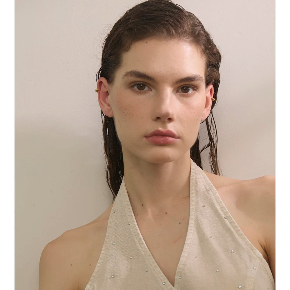 Bubble Beaded Ear Cuff
