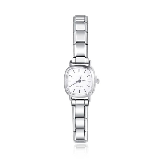 White Elegance Square Watches - Charmris