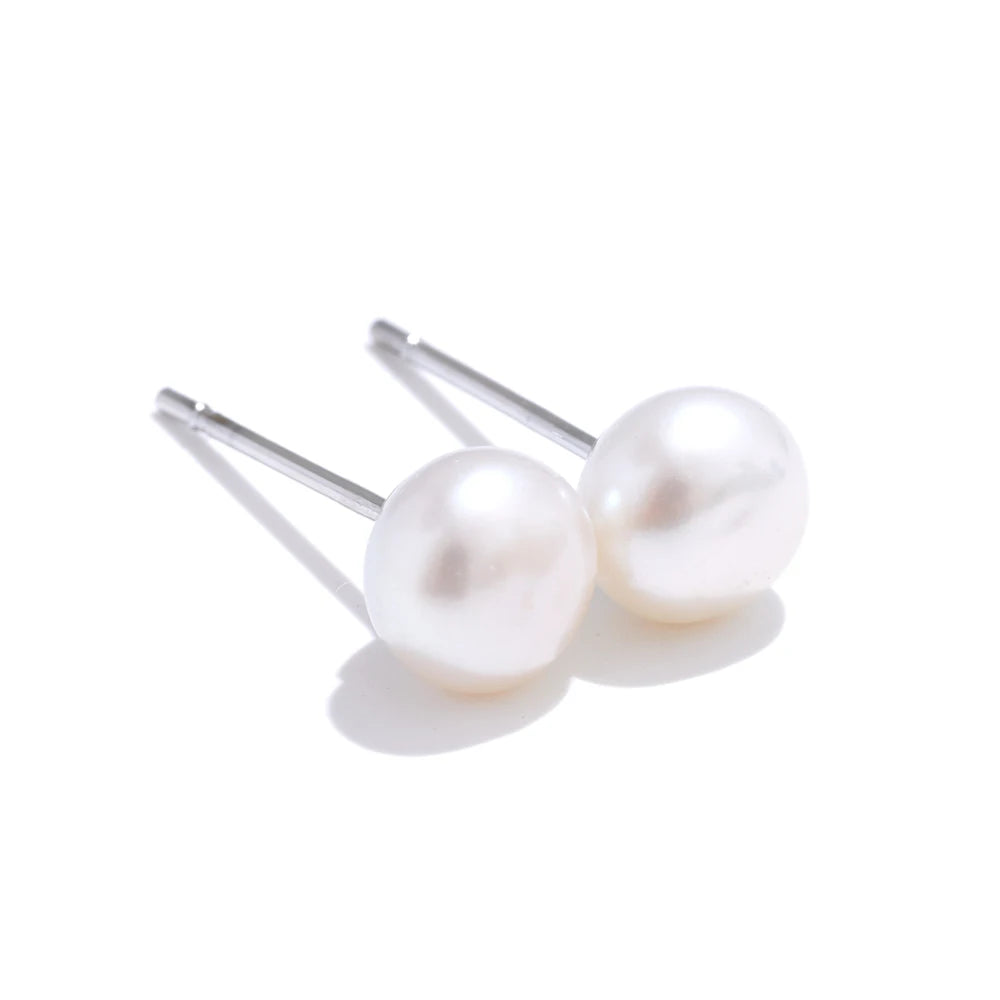 Lustre Pearl Stud Earrings Set