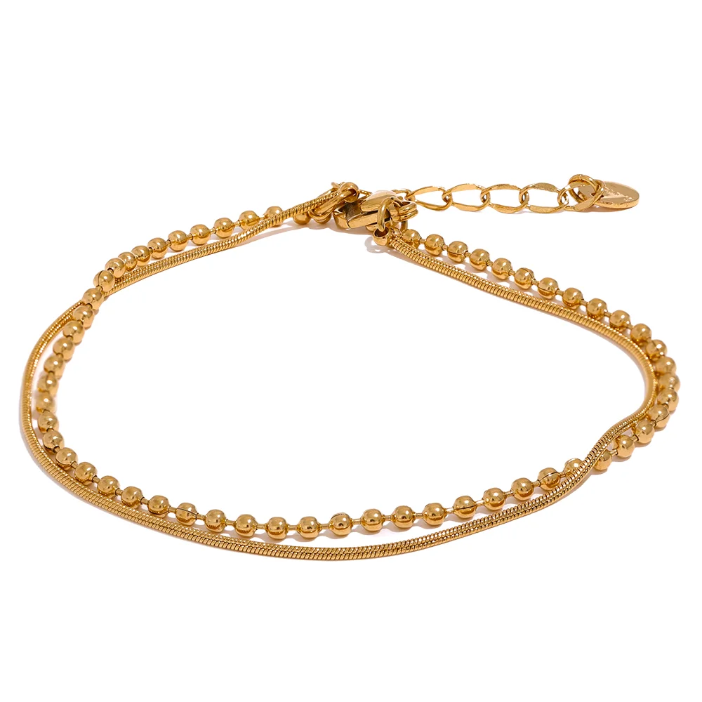 Coastal Double Layer Chain Bracelet
