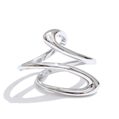 Ripple Interlaced Wave Ring