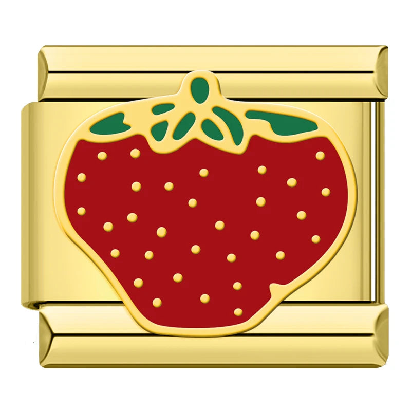Strawberry - Gold Charm - Charmris
