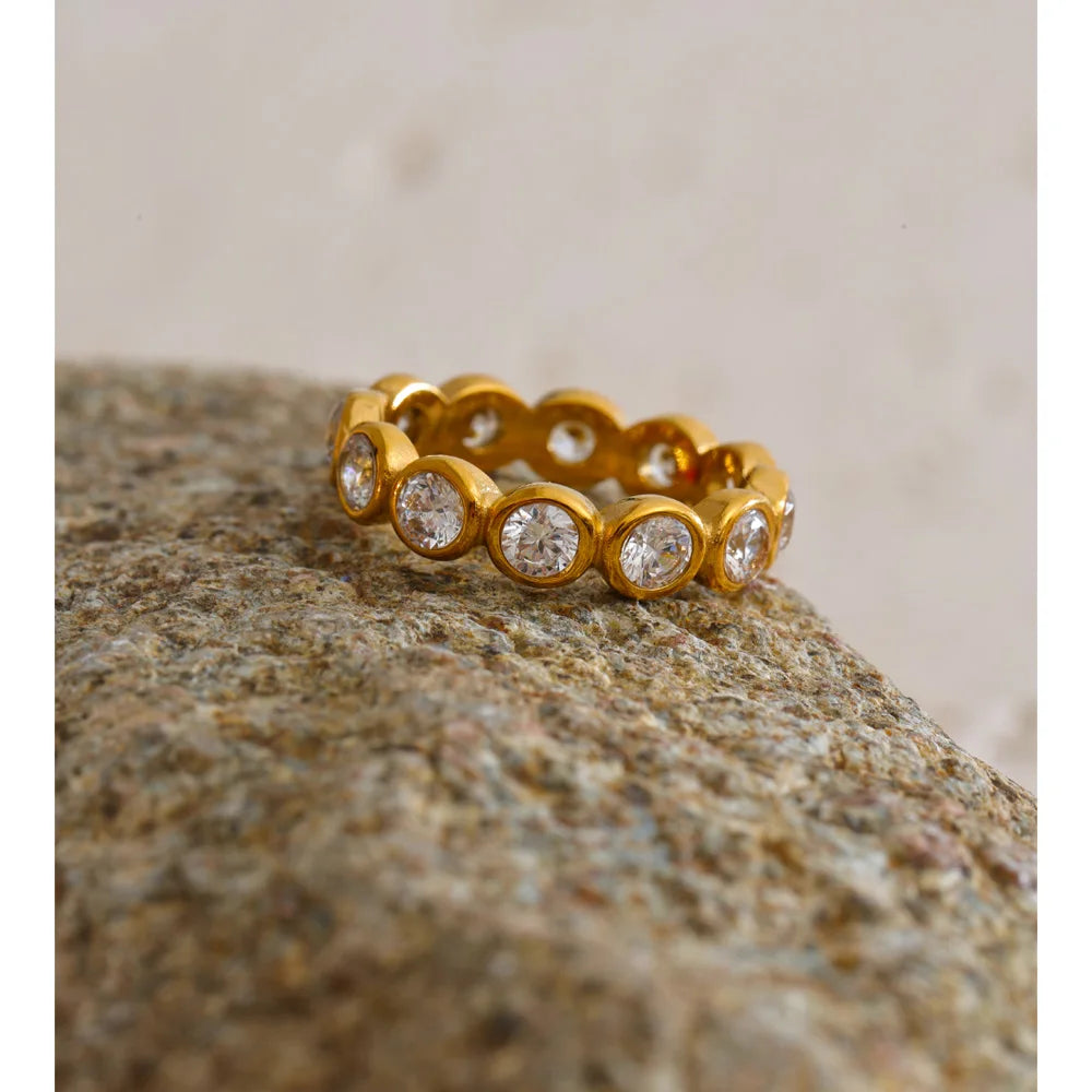 Halo Bezel Eternity Ring