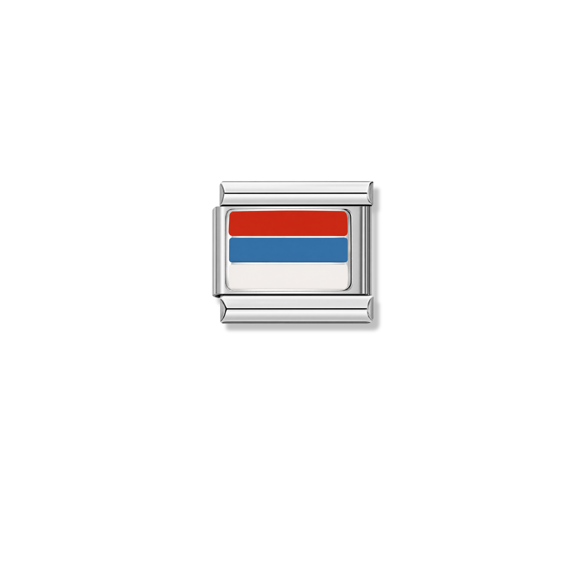 Serbia Flag – silver Italian charm by Italycharm