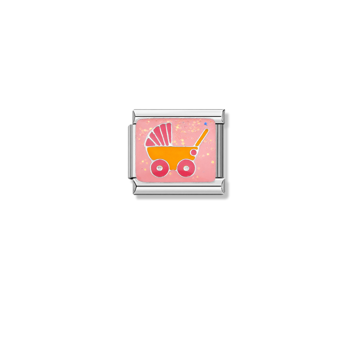 Stroller Sweetness – silver Italian charm by Italycharm