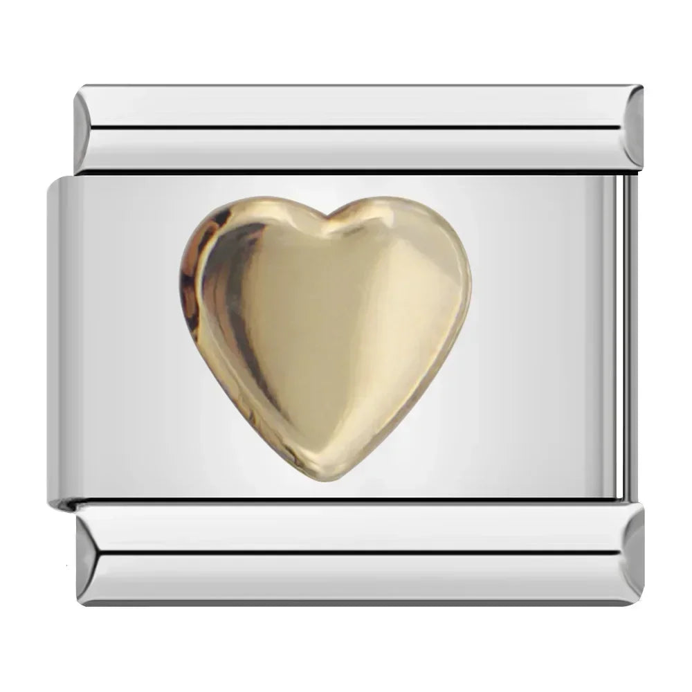 Golden Heart - Silver Charm - Charmris