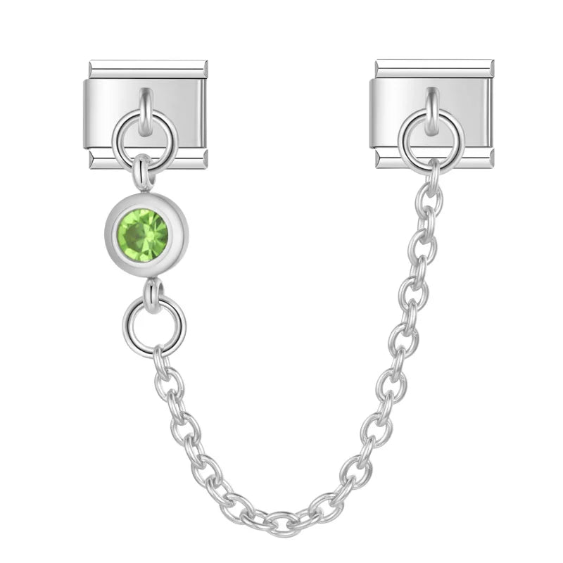 Fresh Hope with CZ silver chain charm - Charmris