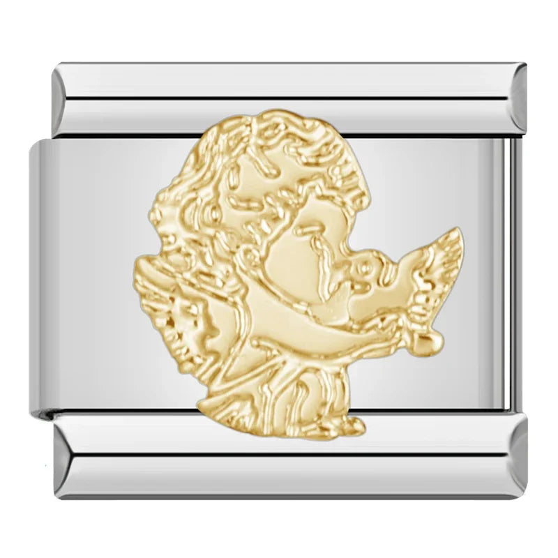 Angel with Dove - Silver Charm - Charmris