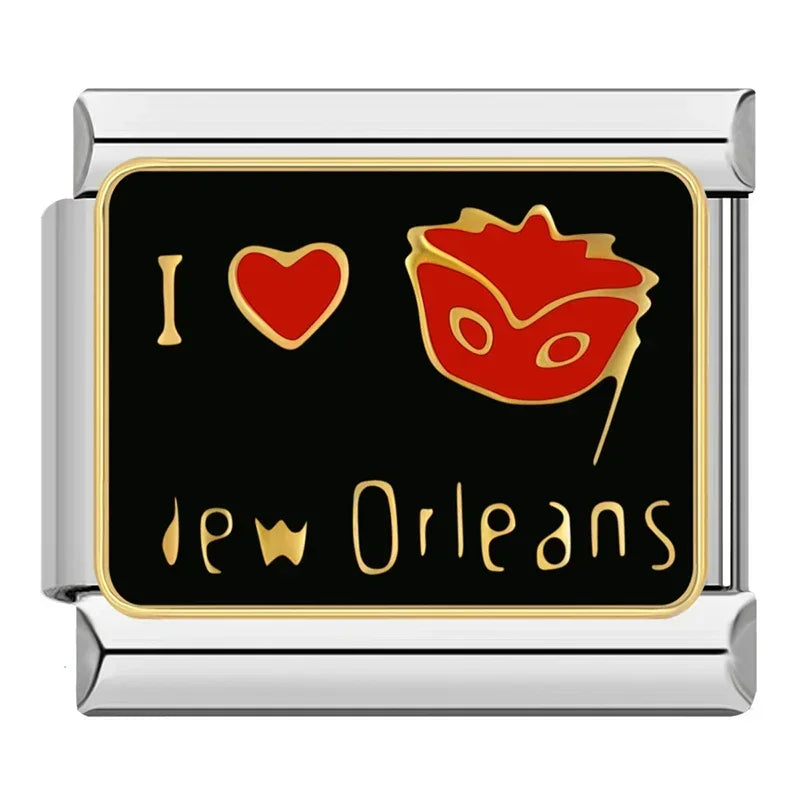 I love New Orleans - Silver Charm - Charmris