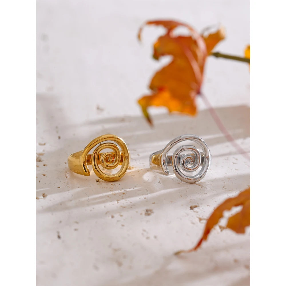 Seashell Spiral Ring
