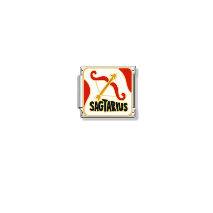 Sagittarius – silver Italian charm by Italycharm