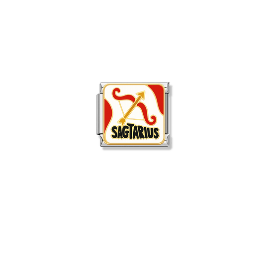 Sagittarius – silver Italian charm by Italycharm
