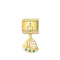 Sailing Boat – Gold Italian Pendant Charm
