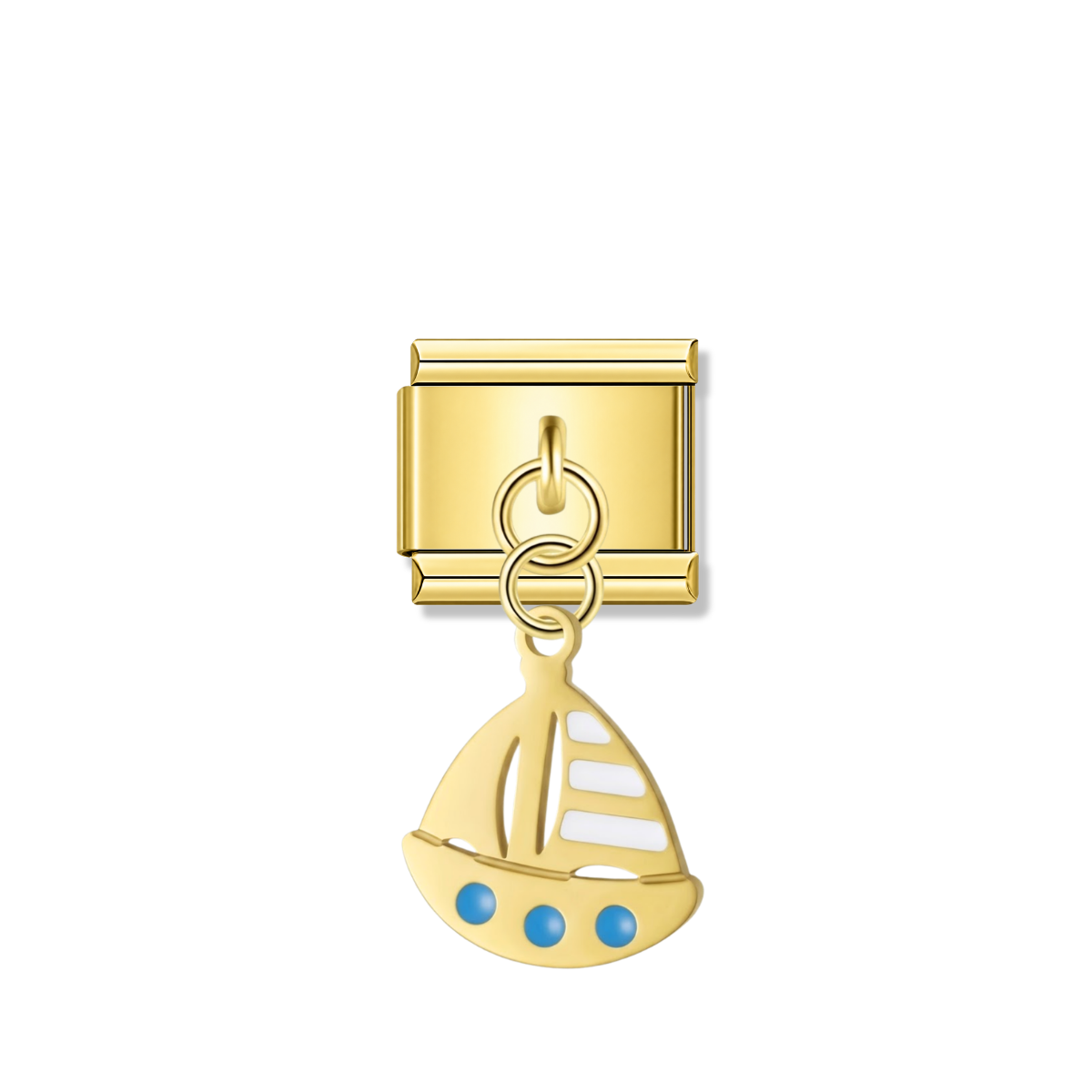 Sailing Boat – Gold Italian Pendant Charm