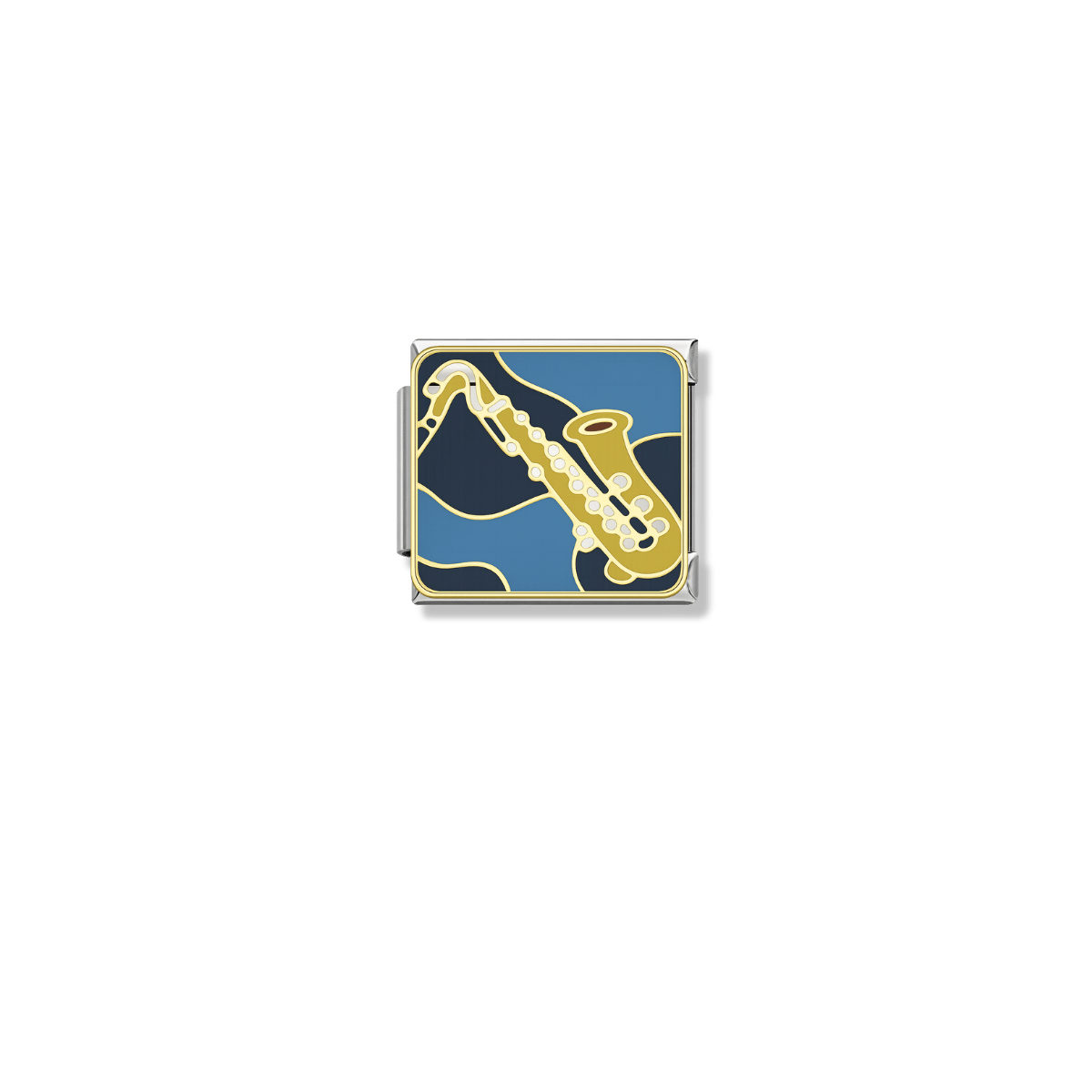 Sax Soul – silver Italian charm by Italycharm