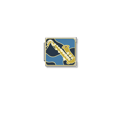 Sax Soul – silver Italian charm by Italycharm