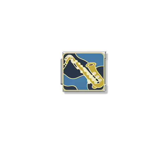 Sax Soul – silver Italian charm by Italycharm