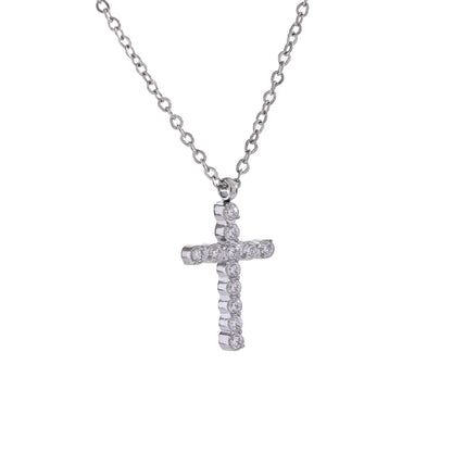 Heirloom Pavé Cross Pendant Necklace