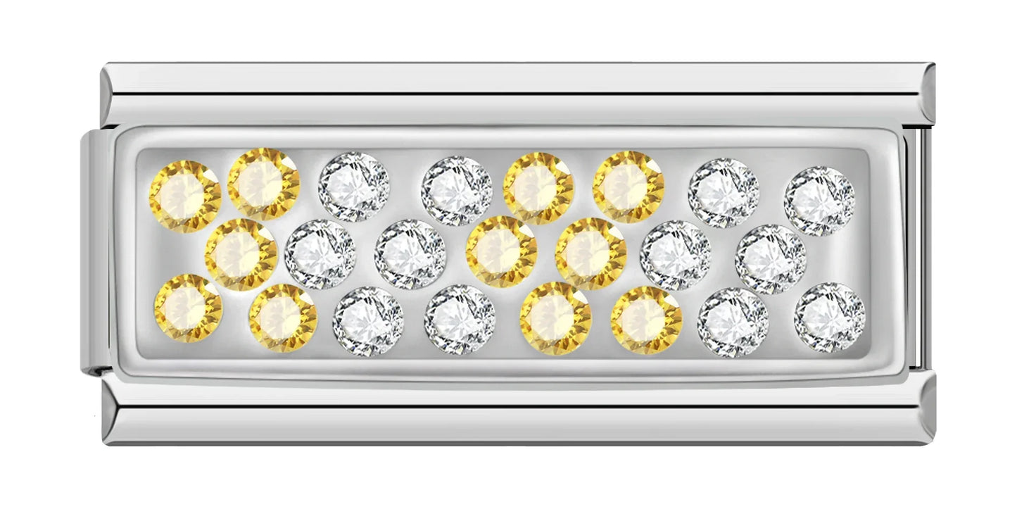 Sunbeam Sparkle – Silver Bar Charm