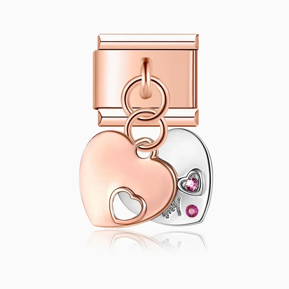 Together as One - Rose Pendant Charm - Charmris