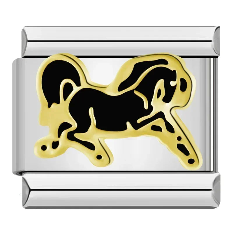 Black Horse - Silver Charm - Charmris