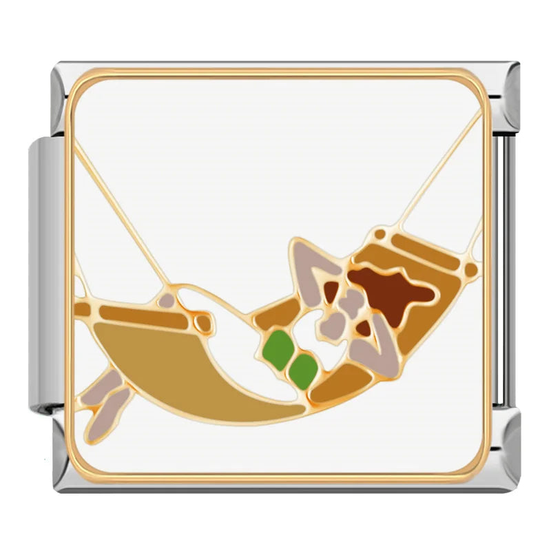 Lazy Hammock – Silver Italian Charm