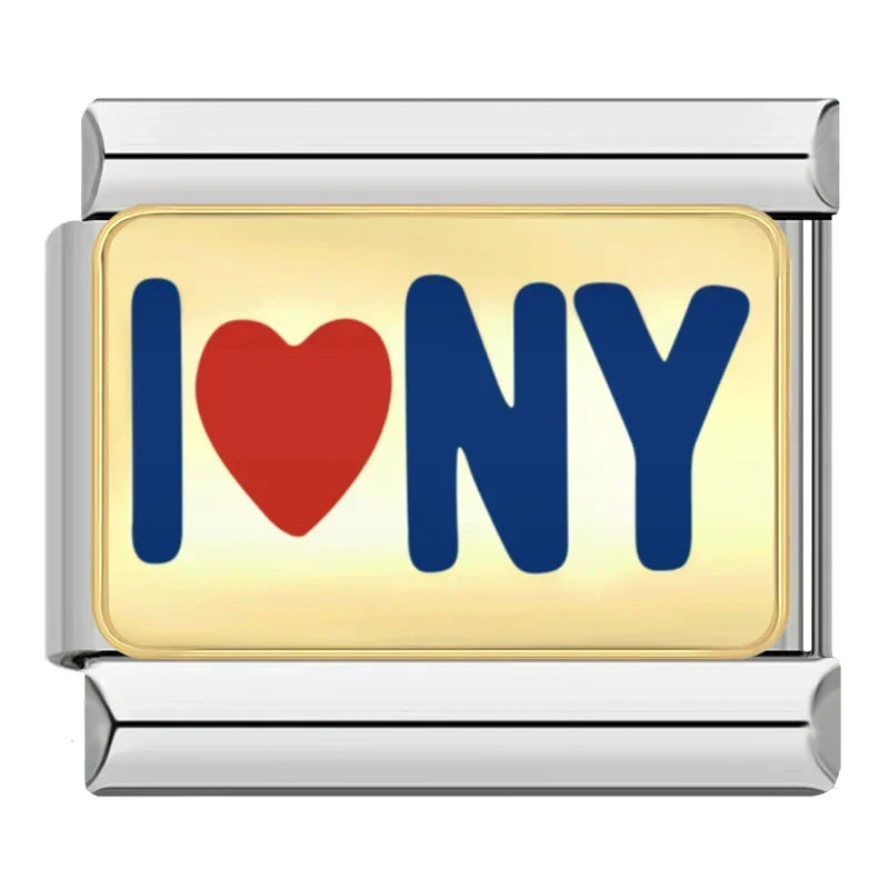 I Love NY - Silver Charm - Charmris