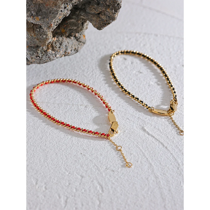 Lucky Red Cord Chain Bracelet
