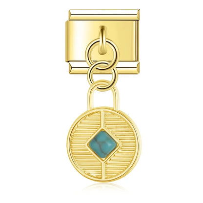 Fortune Circle – Gold Pendant Charm - Charmris