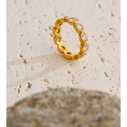 Halo Bezel Eternity Ring