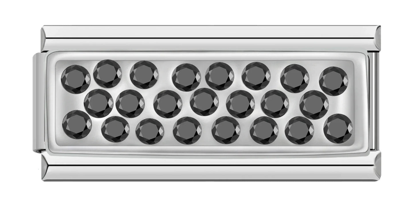 Blackout Luxe – Silver Bar Charm