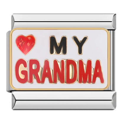Love My Grandma - Silver Charm - Charmris