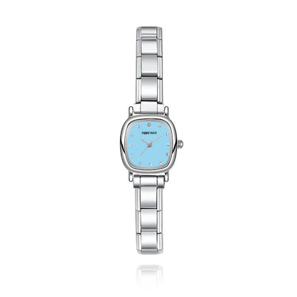 Blue Elegance Square Watches - Charmris