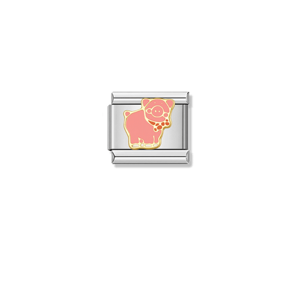 Scarlet Snout – silver Italian charm by Italycharm