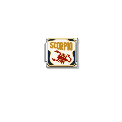 Scorpio – silver Italian charm by Italycharm